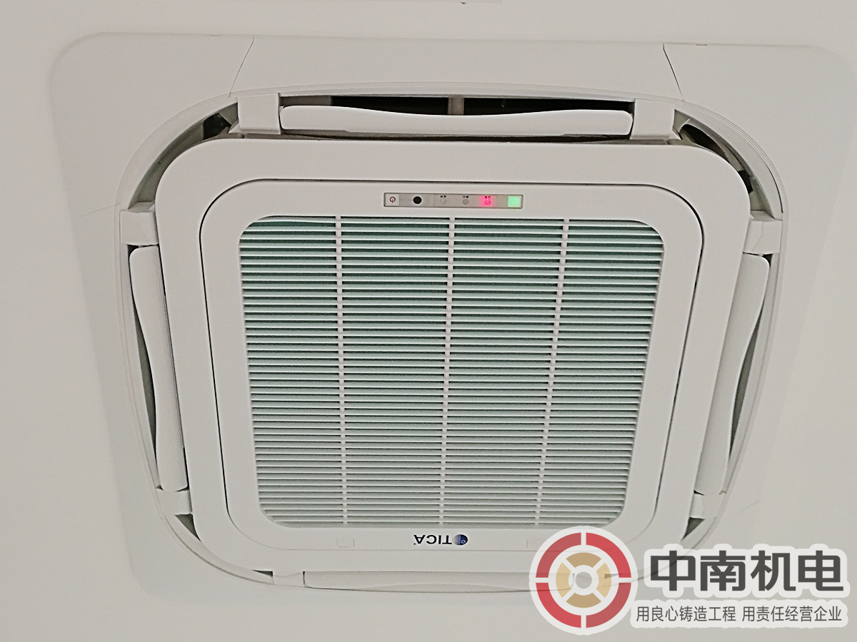 佛山某教育機構中央空調安裝：天花機安裝細節